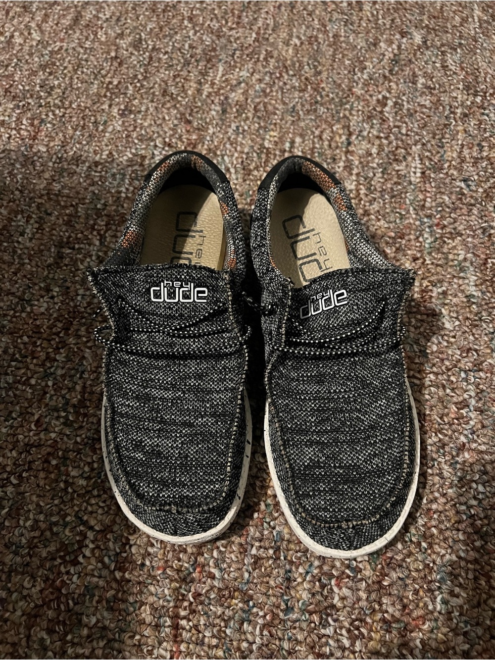 Hey Dude’s slip on charcoal black & grey
